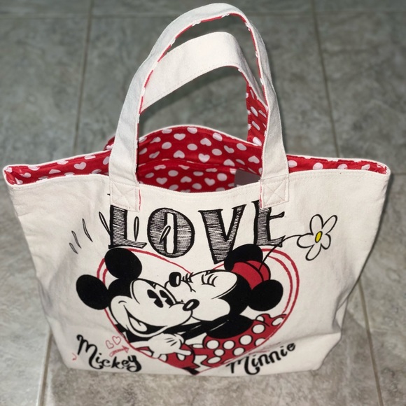 Disney Mickey and Minnie Mouse Tote Bag - Picture 3 of 11
